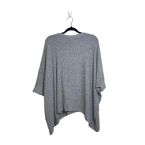Maurices Light Gray Dolman Sleeve V-neck Oversized Sweater Small Medium Women’s - Picture 7 of 11